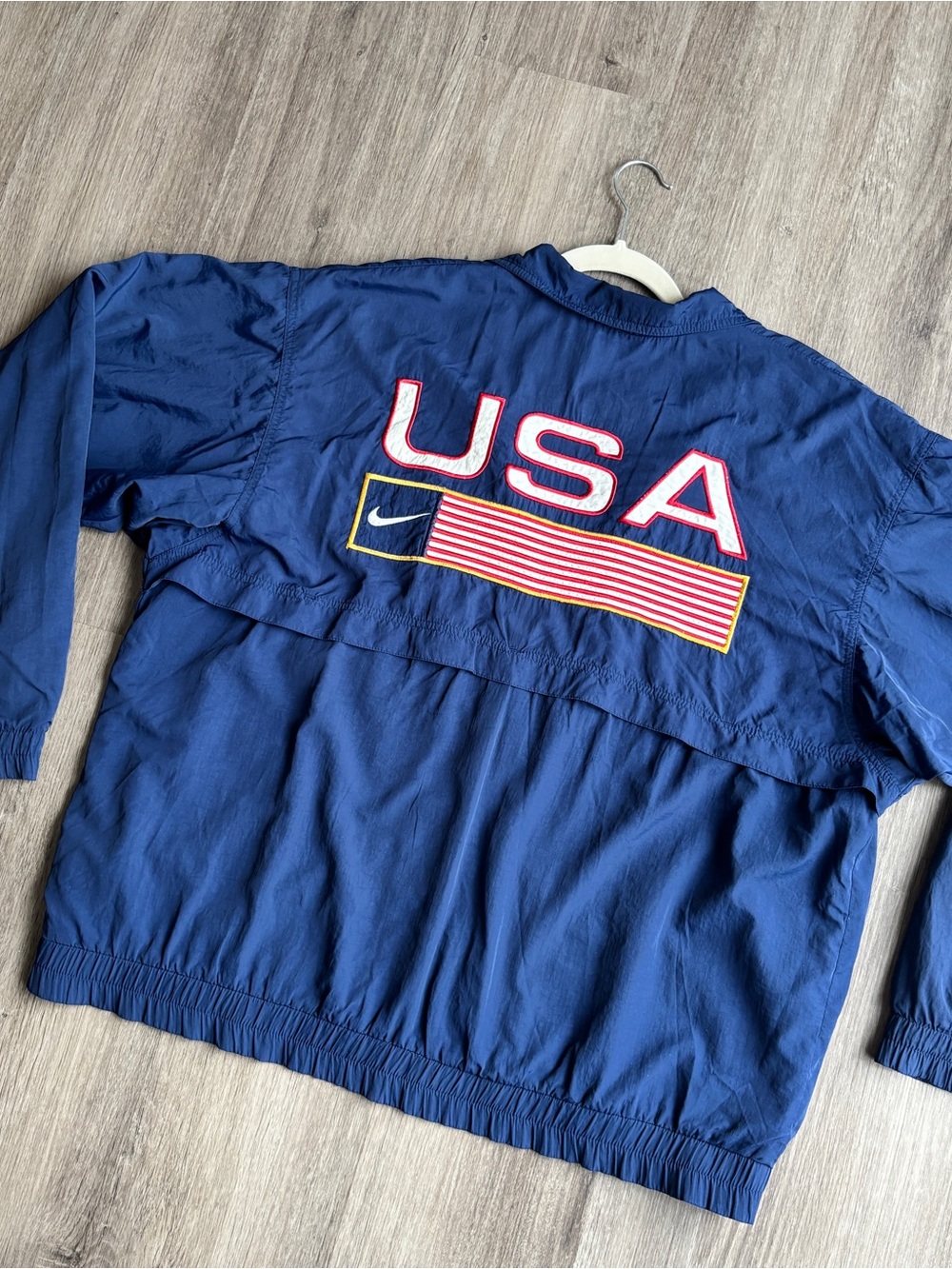 Vintage 1996 Olympics Nike USA United States Track & Field Jacket Mens Large - Picture 8 of 10